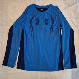 Under Armour Boy's Blue Long Sleeve Shirt Size 7